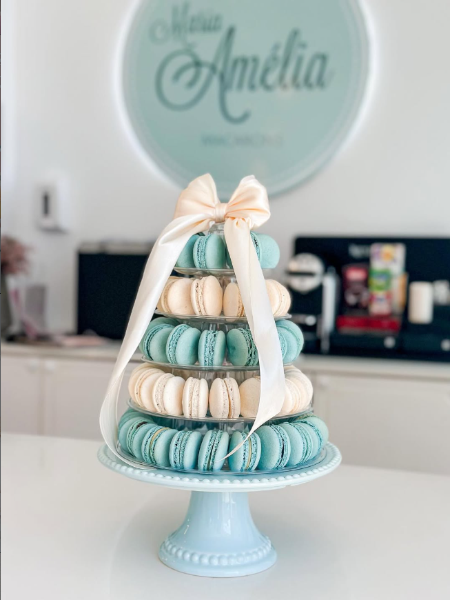 Interior da loja Maria Amélia Macarons